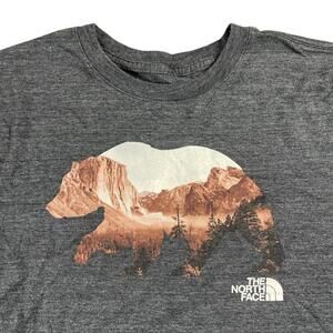 The North Face Bear Canyon Logo Graphic T-Shirt Heather Gray Women's Medium